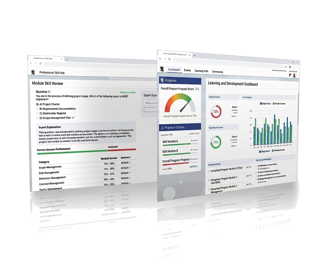 Marine Exam progress dashboard preview